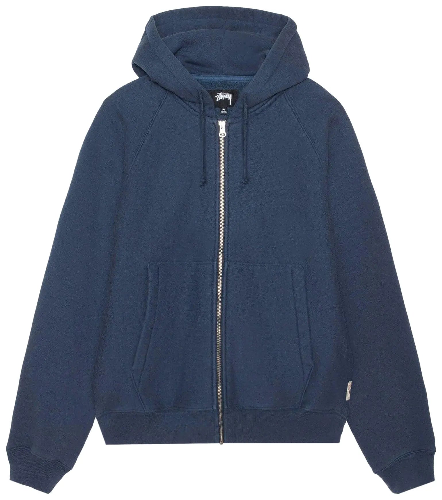Stussy Relaxed Zip Hoodie Navy