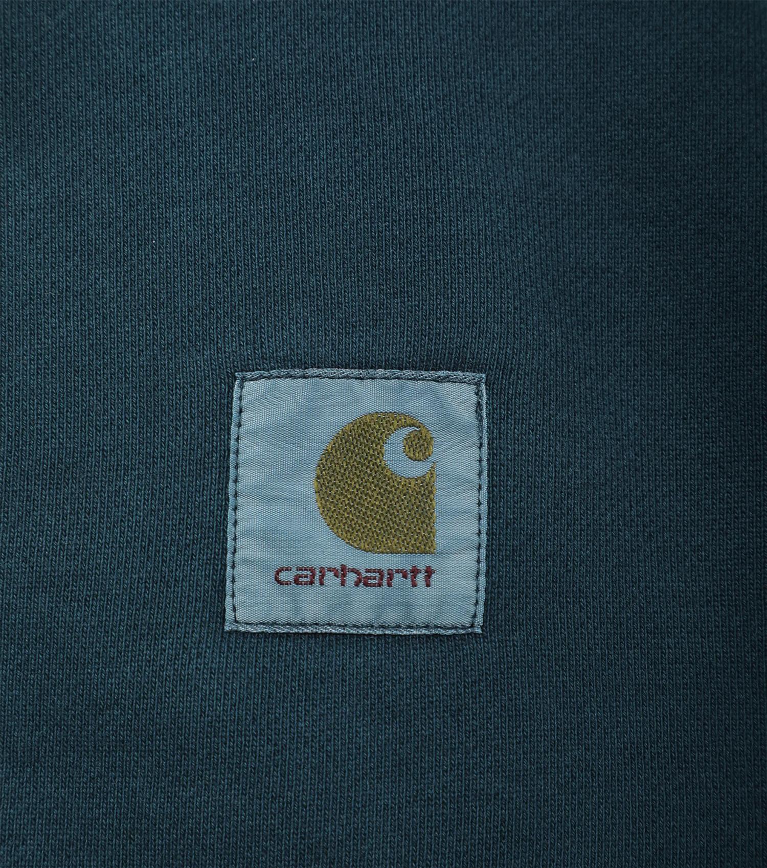 Carhartt WIP Hooded Vista Zip Jacket Deep Lagoon Garment Dyed