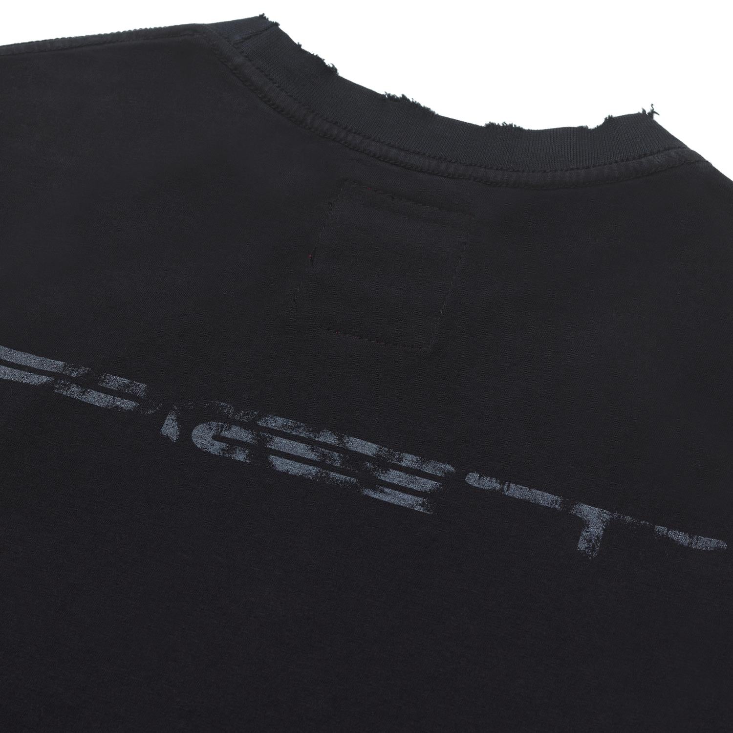 Piet x Oakley Caution Ripped T-Shirt Black Orange