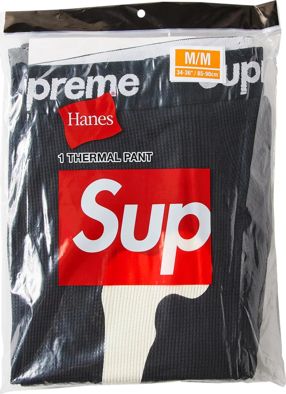 Supreme x Hanes Bones Thermal Pant (1 Pack) 'Black'