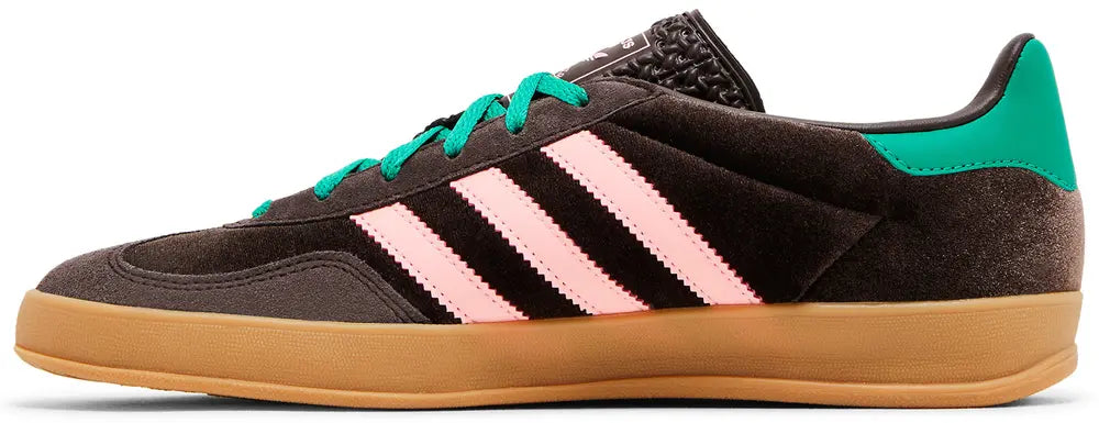 Adidas Wmns Gazelle Indoor 'Dark Brown Pink Green Velvet'