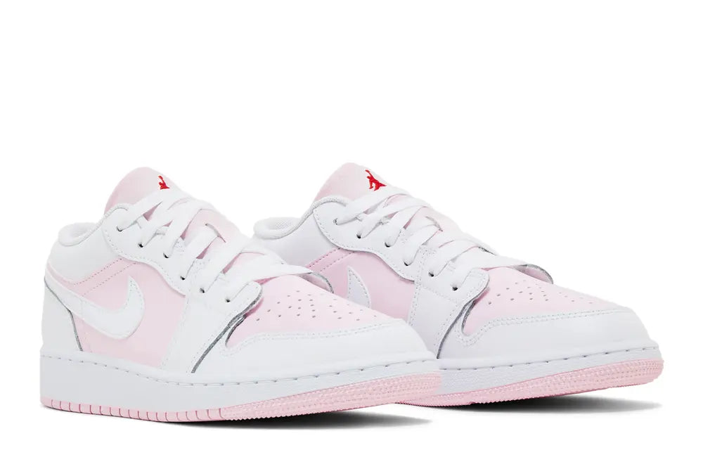 Nike Air Jordan 1 Low Pink Foam Fire Red White (GS)