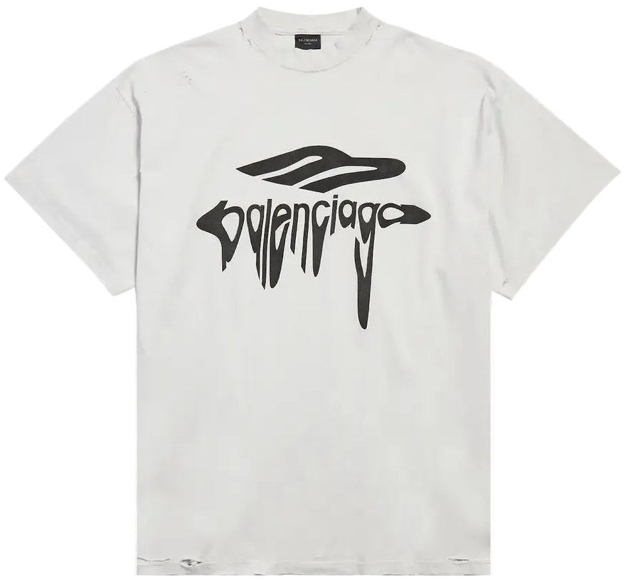 Balenciaga 3B Liquified Tee White