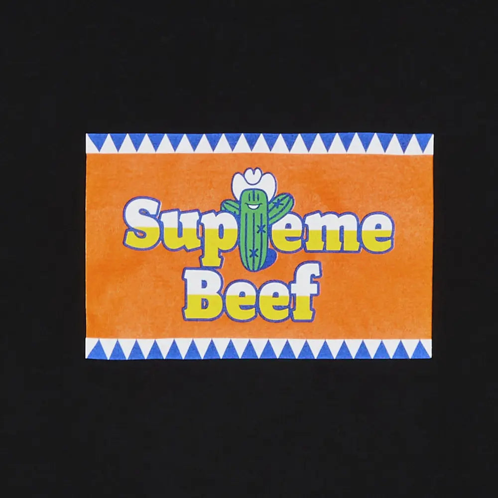 SUPREME BEEF TEE BLACK