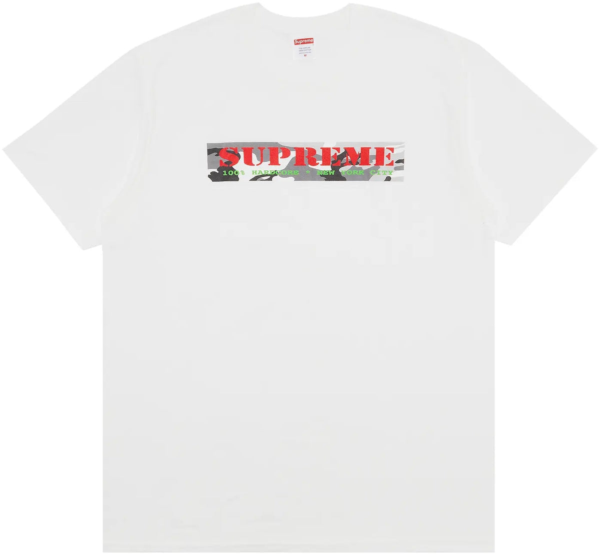 SUPREME HARDCORE TEE WHITE