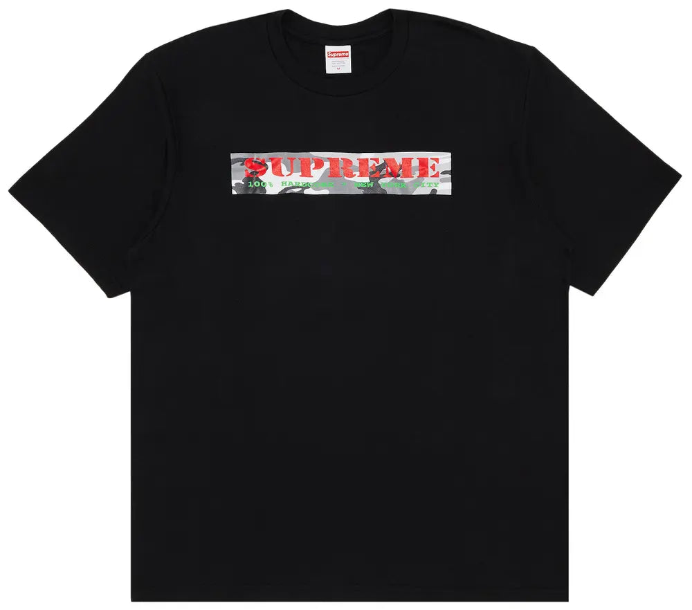 SUPREME HARDCORE TEE BLACK