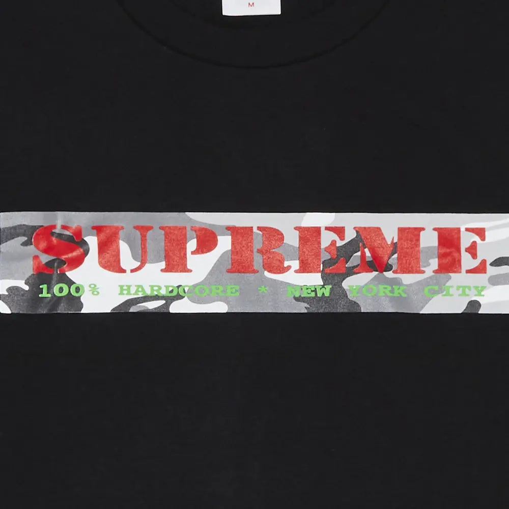 SUPREME HARDCORE TEE BLACK