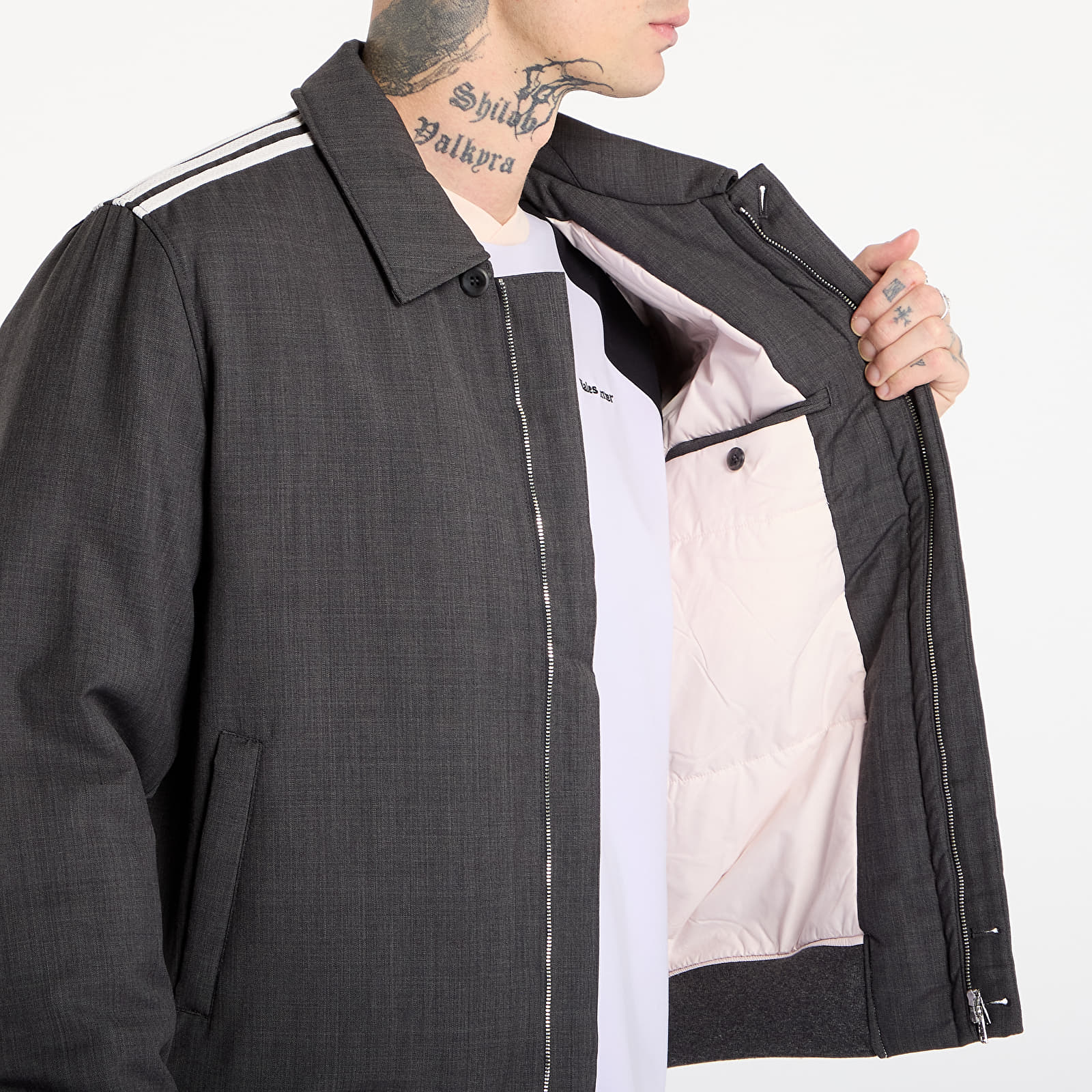 Wales Bonner x Adidas Wool Blouson Jacket Dark Grey Heather