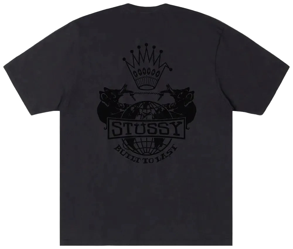 Stussy Built To Last T-Shirt Black Pigment Dyed
