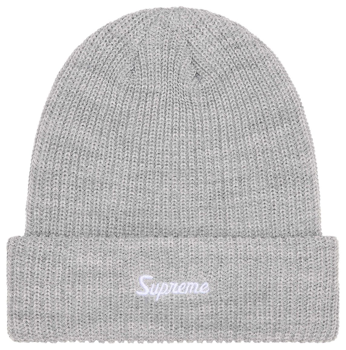 Supreme Loose Gauge Beanie Grey