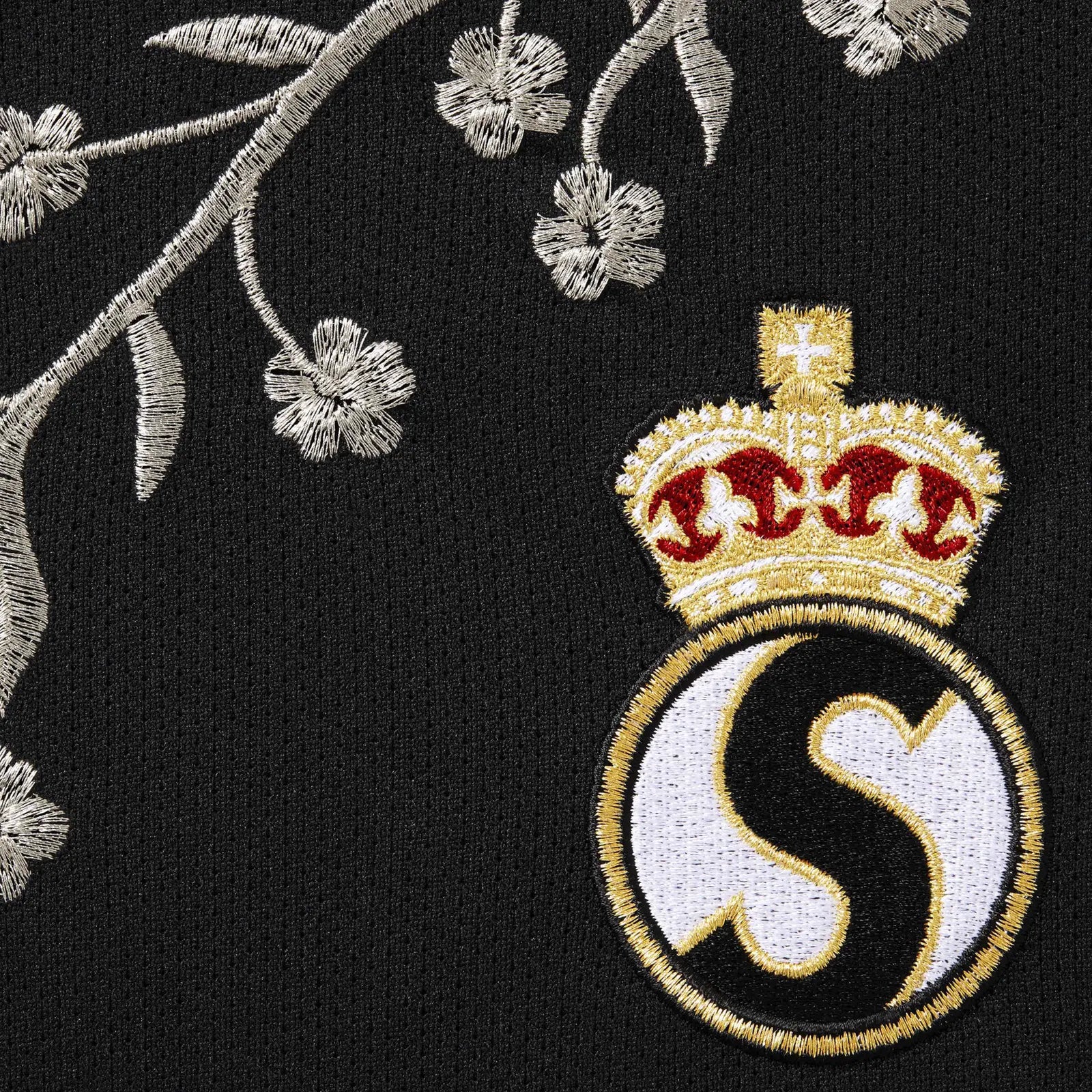 Supreme Floral Soccer Jersey Black