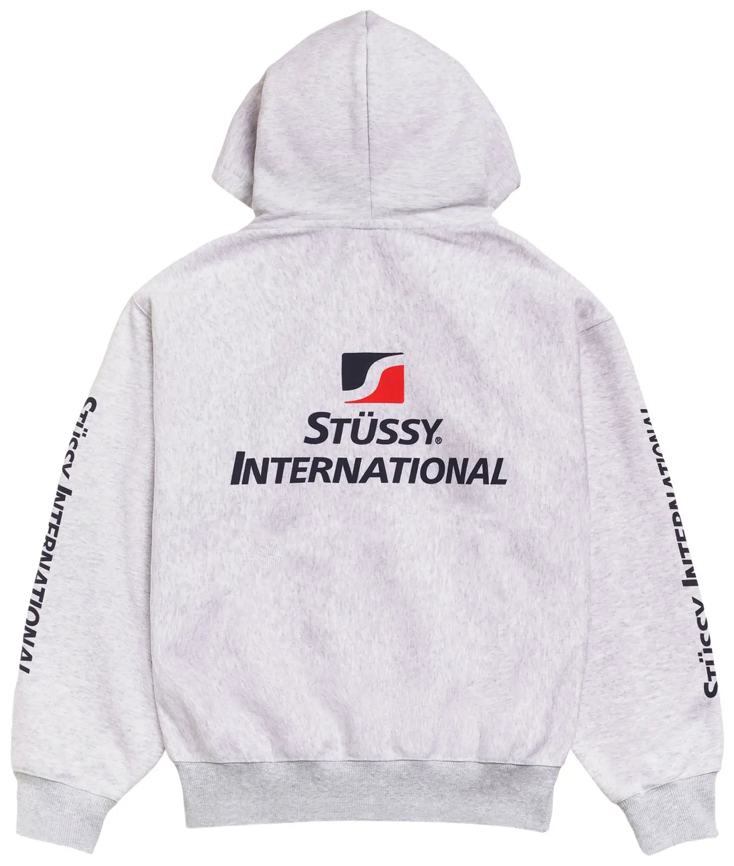 Stussy Internationall Zip Hoodie Ash Heather Grey