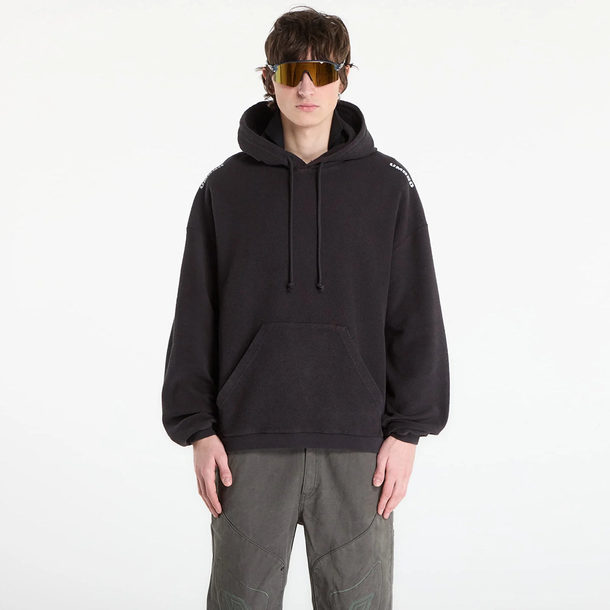 Umbro x Slam Jam Lasered Masked Hoodie Washed Black