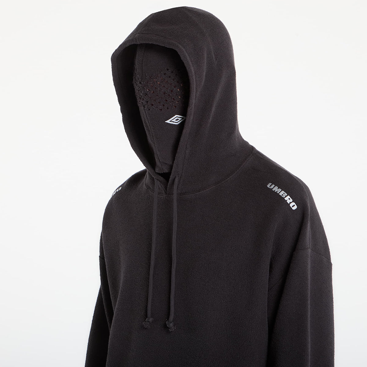 Umbro x Slam Jam Lasered Masked Hoodie Washed Black