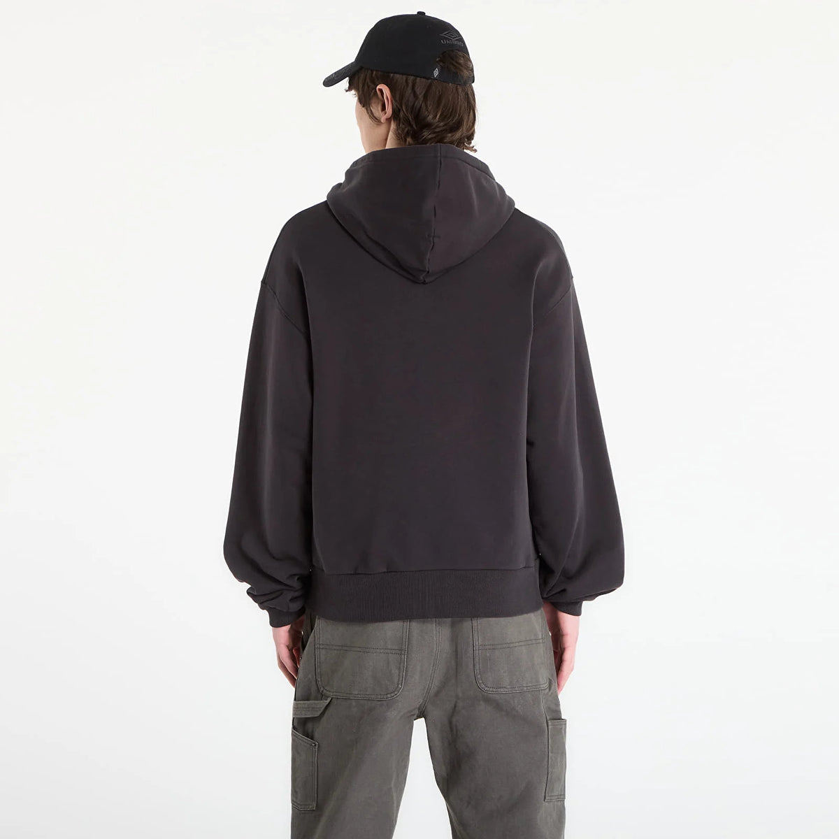 Umbro x Slam Jam Compact Masked Zip Hoodie Washed Black