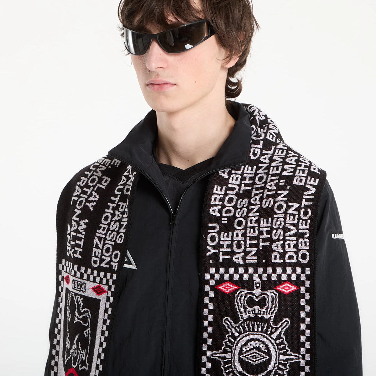 Umbro by SlamJam Notice Scarf Black