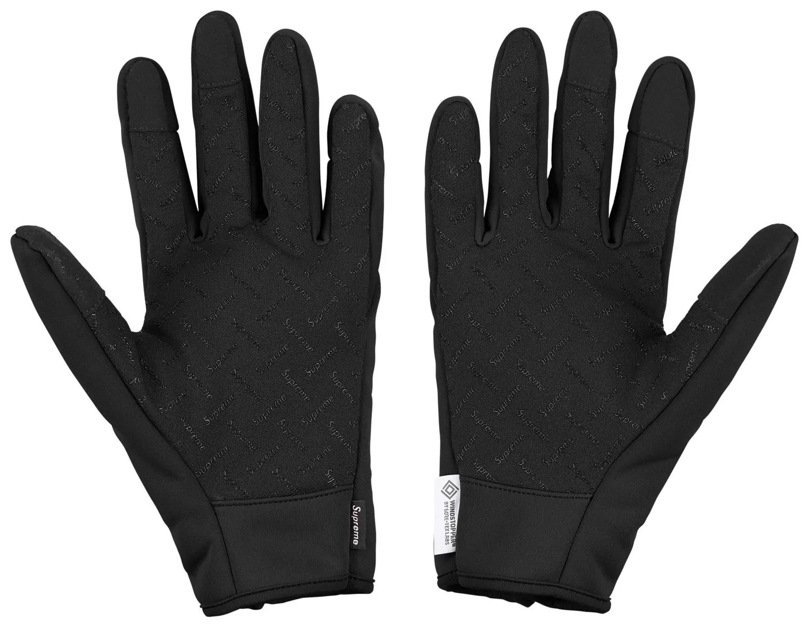 Supreme Windstopper Zip Gloves 'Black'
