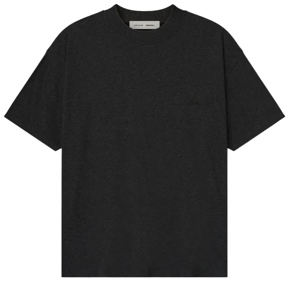 Fear Of God Essentials Embroidered Tee Vintage Black