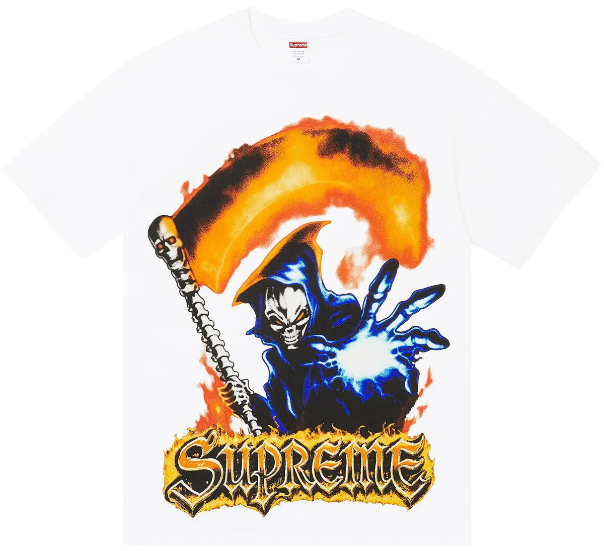 SUPREME GRIM REAPER TEE WHITE