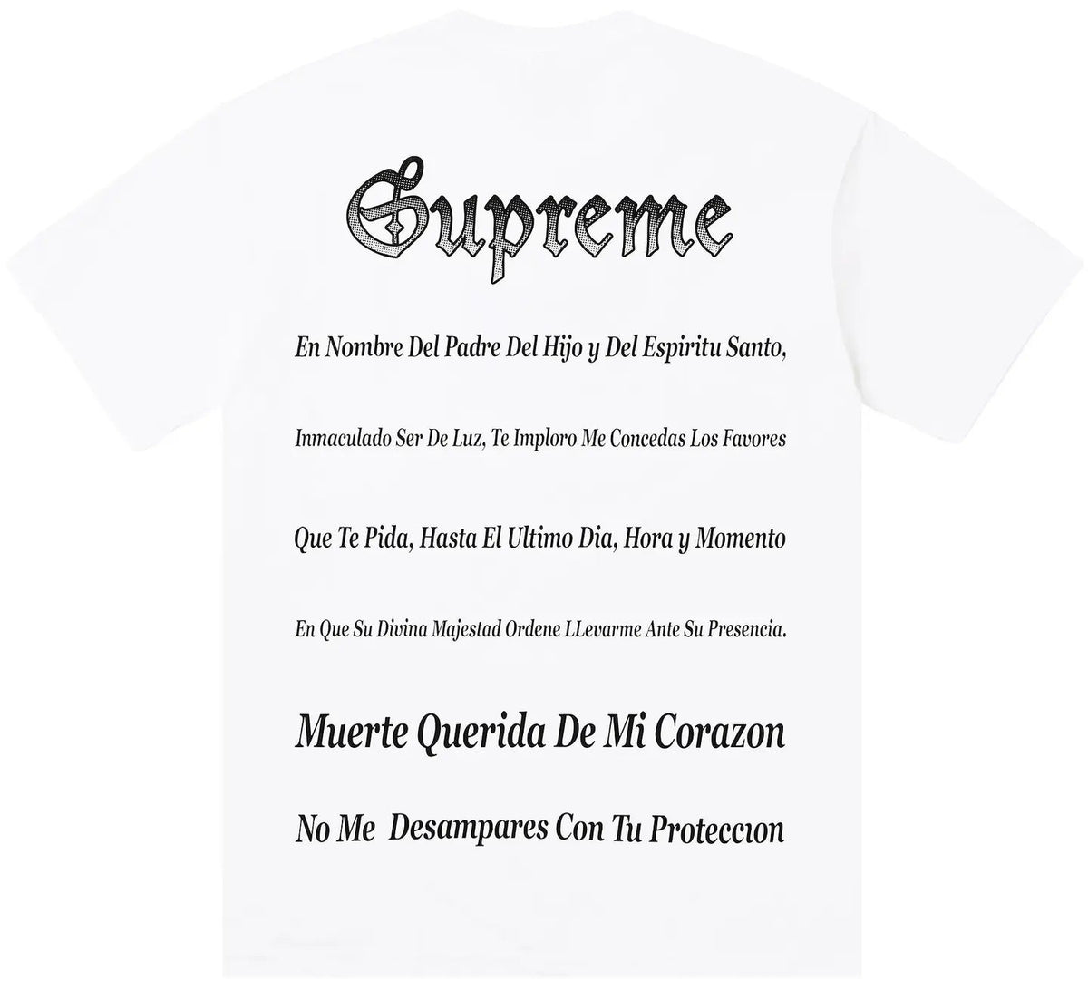 SUPREME GRIM REAPER TEE WHITE