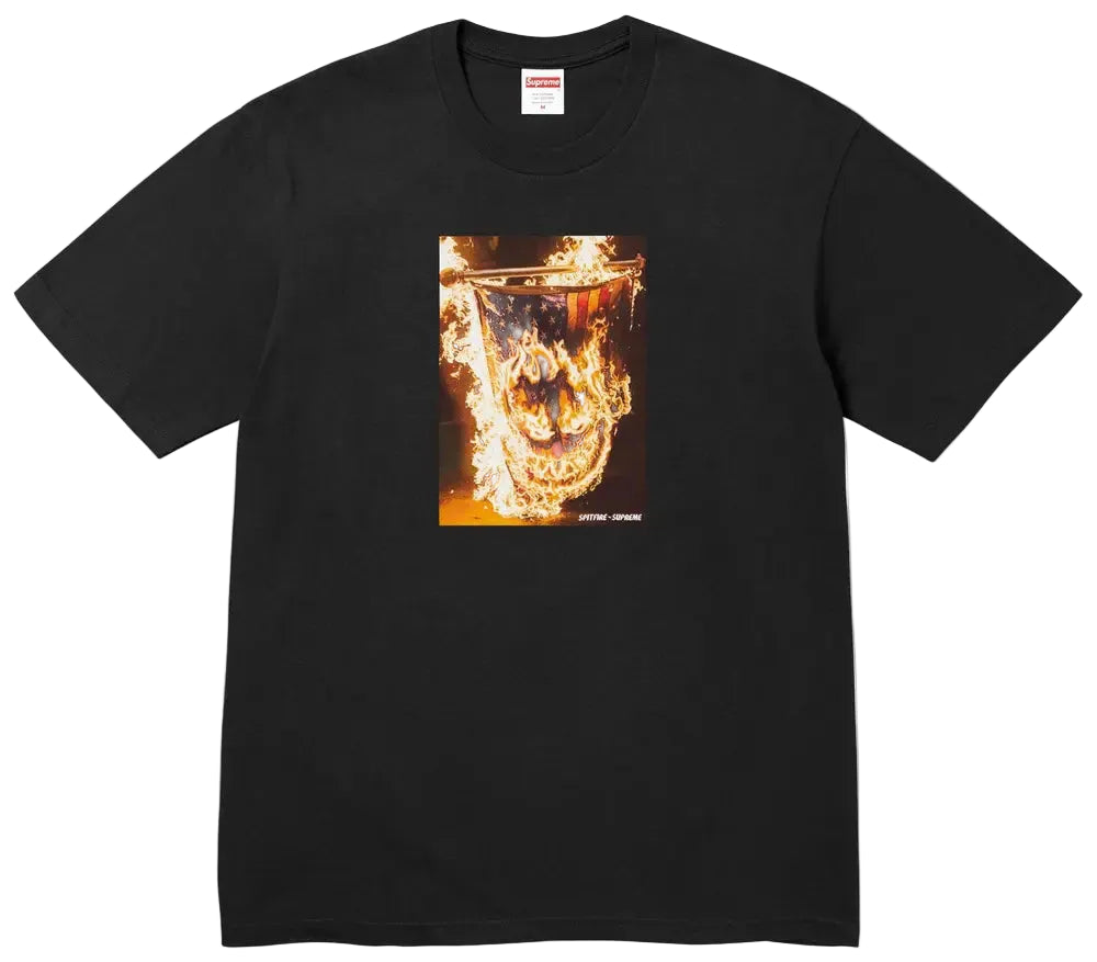 SUPREME®/SPITFIRE® FLAG TEE BLACK