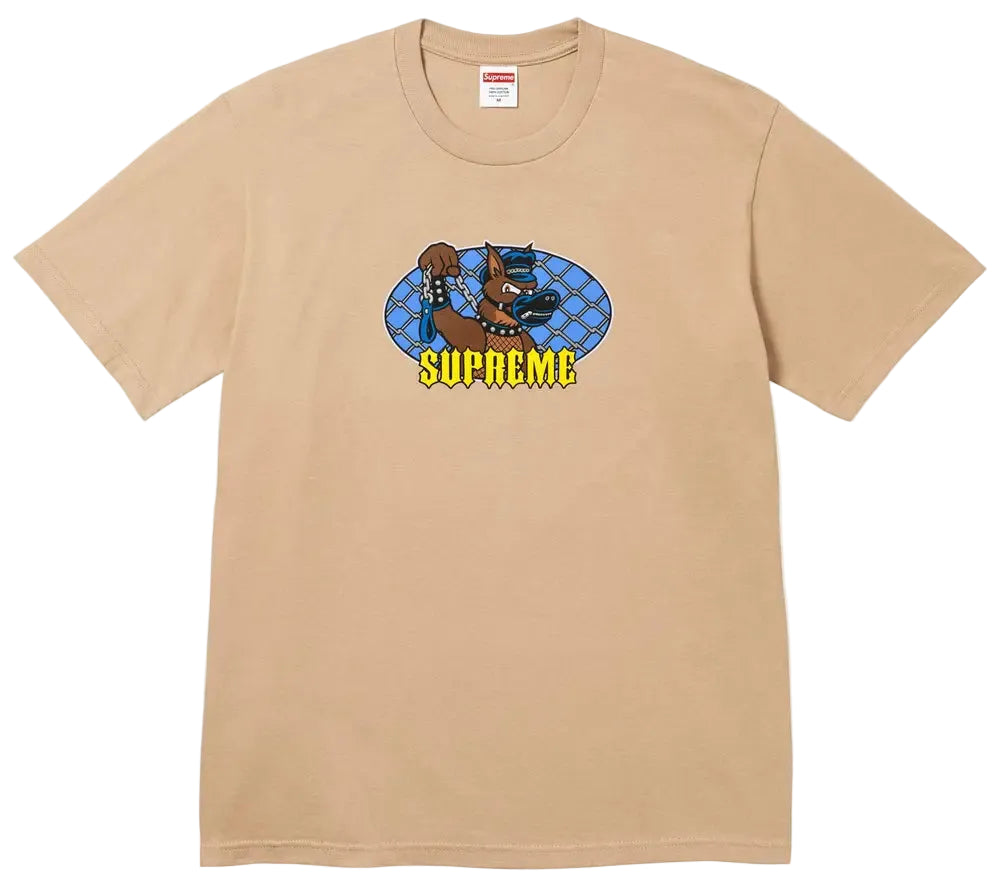 SUPREME LEASH TEE KHAKI