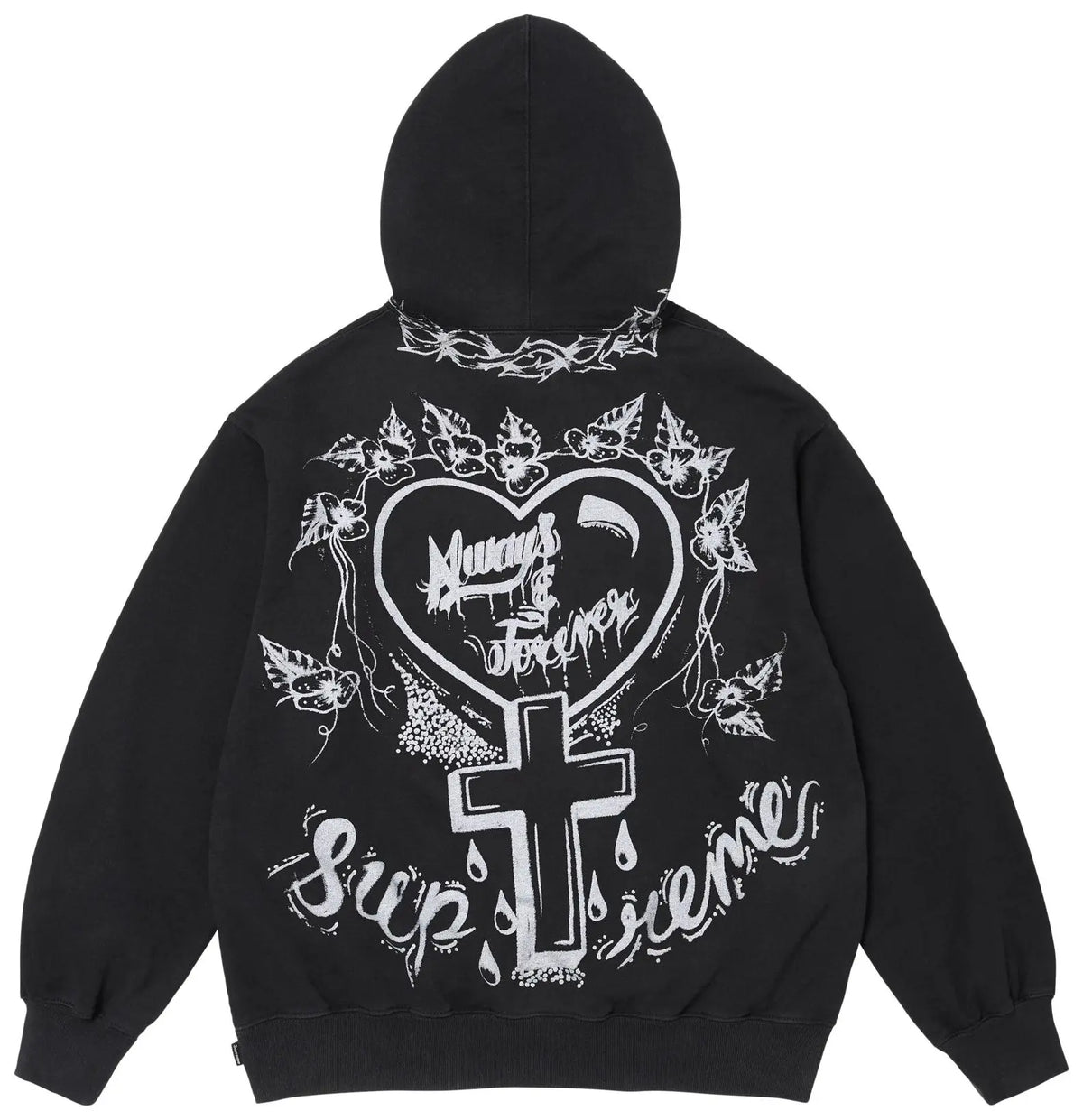 Supreme Forever Hooded Sweatshirt Black