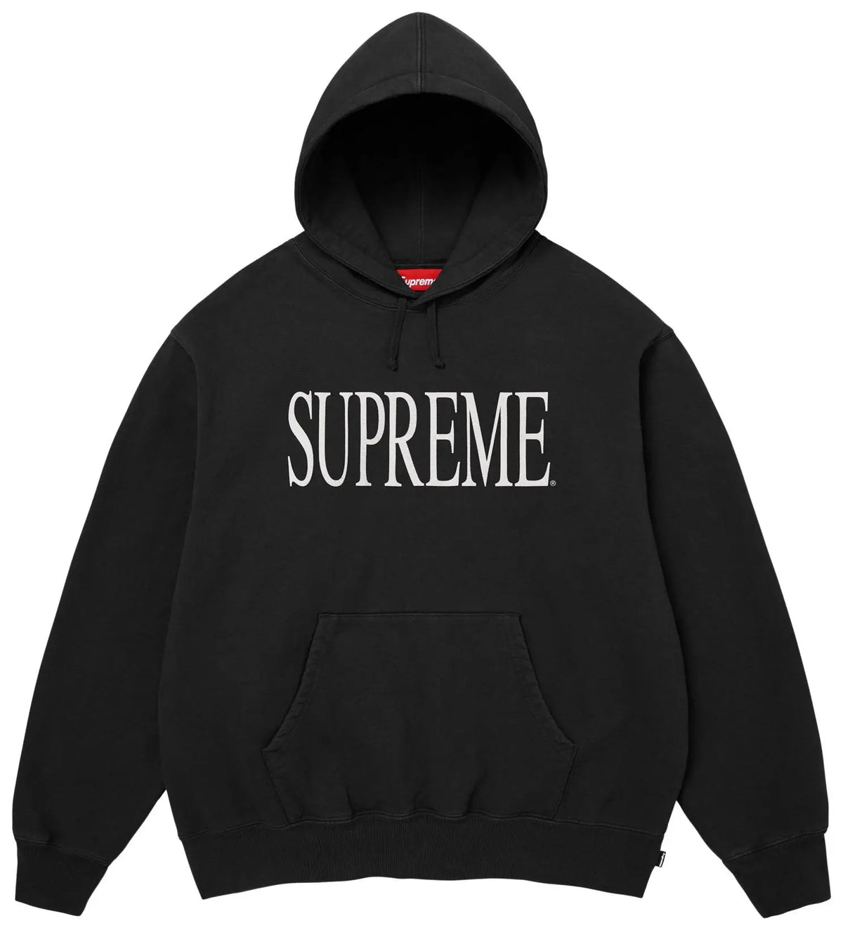Supreme Capital Hooded Sweatshirt (FW26) Black