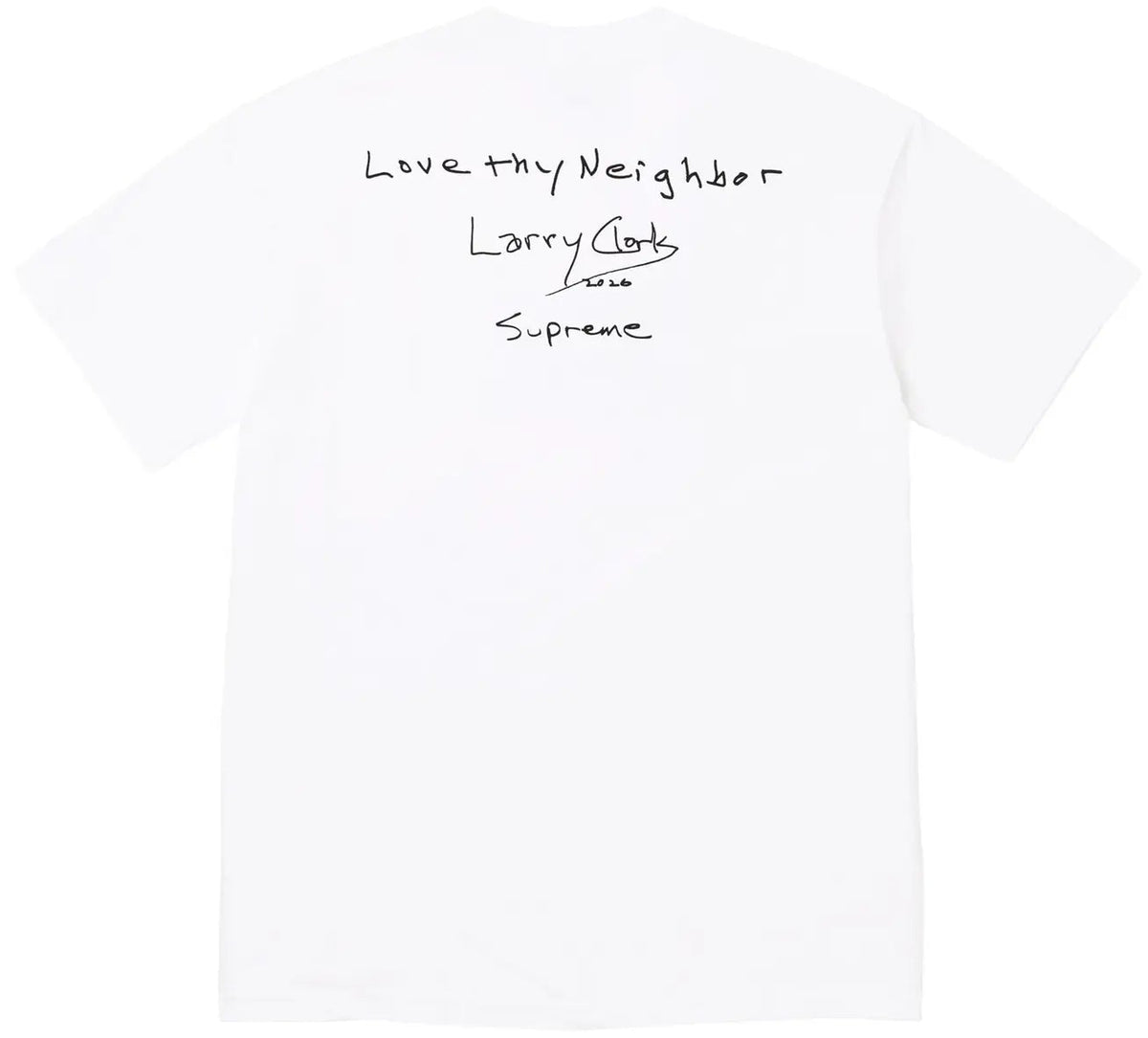 SUPREME/LARRY CLARK NEIGHBOR TEE WHITE
