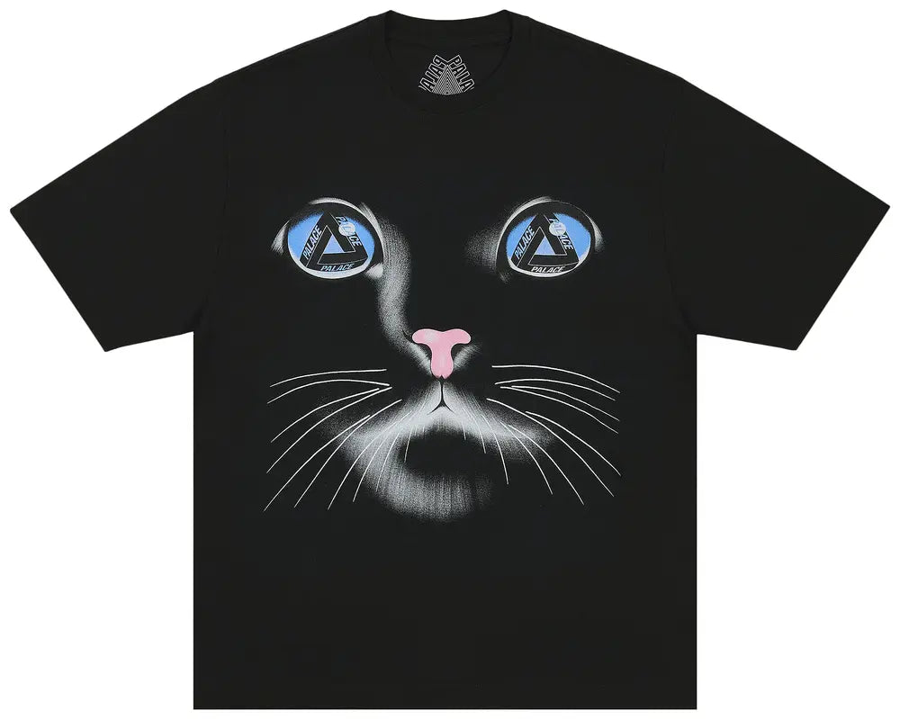 Palace Cat Face T-Shirt Black