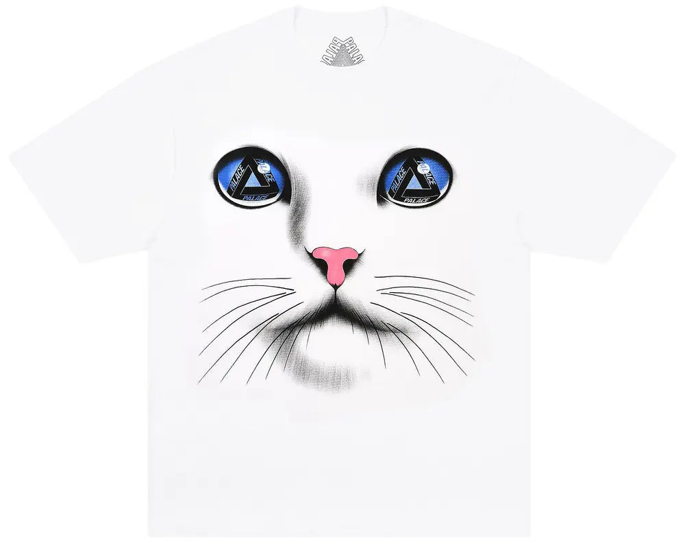 Palace Cat Face T-Shirt White