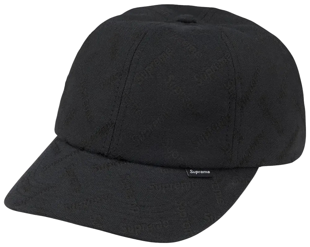Supreme Monogram Jacquard 6-Panel Black