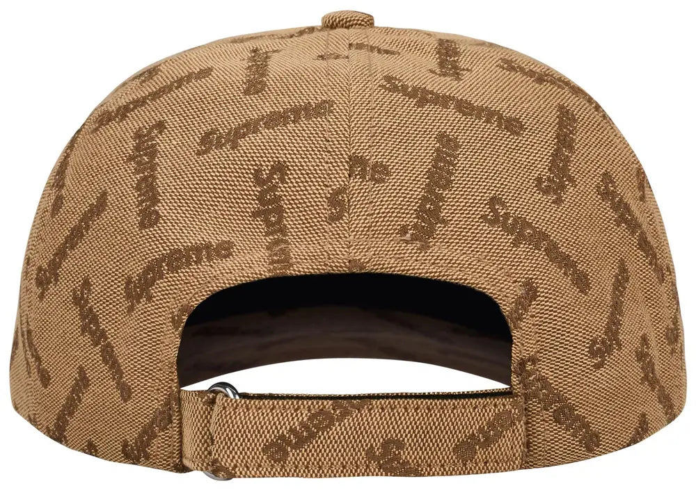 Supreme Monogram Jacquard 6-Panel Brown Tan