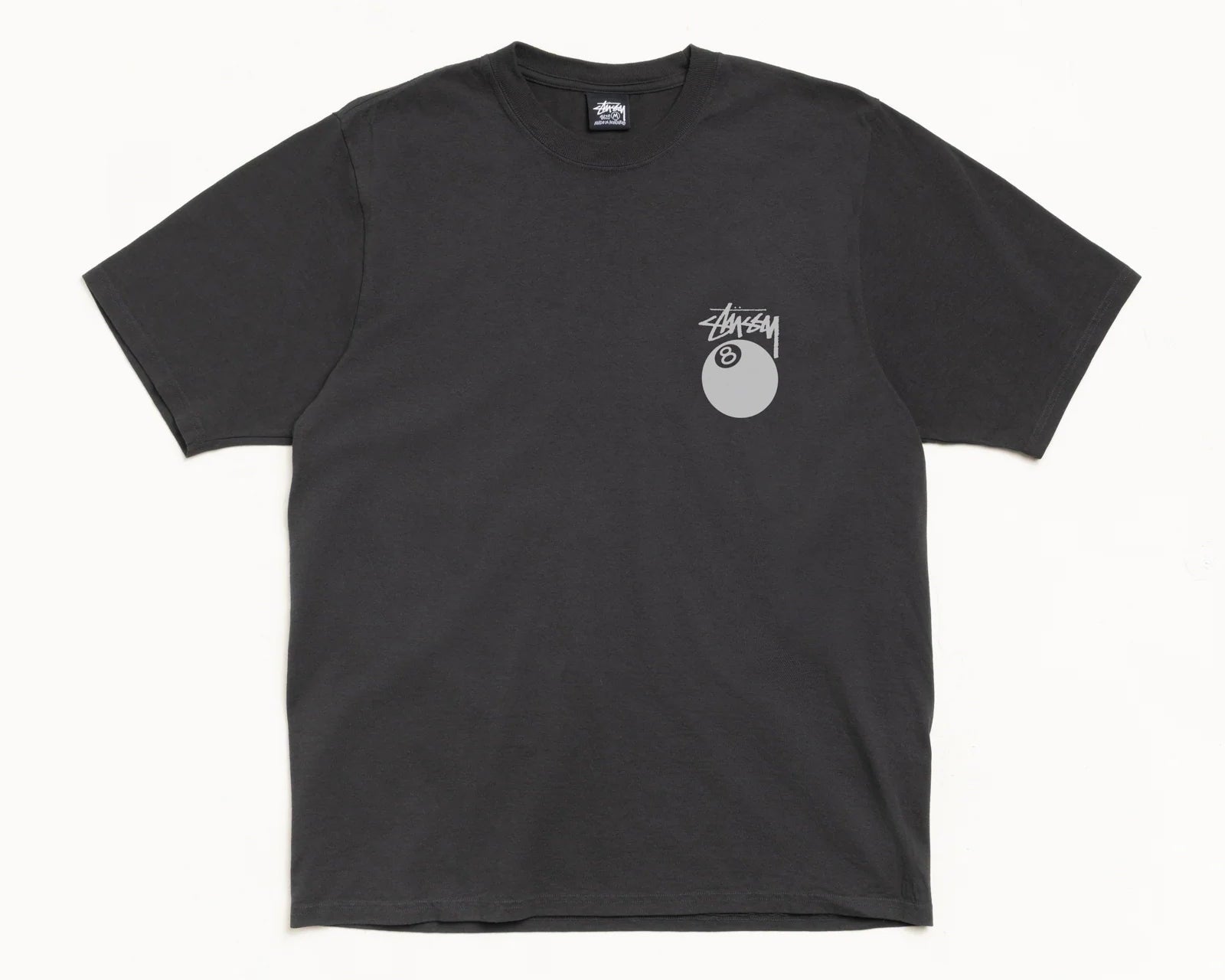 Stussy 8 Ball Pigment Dyed Tee Black