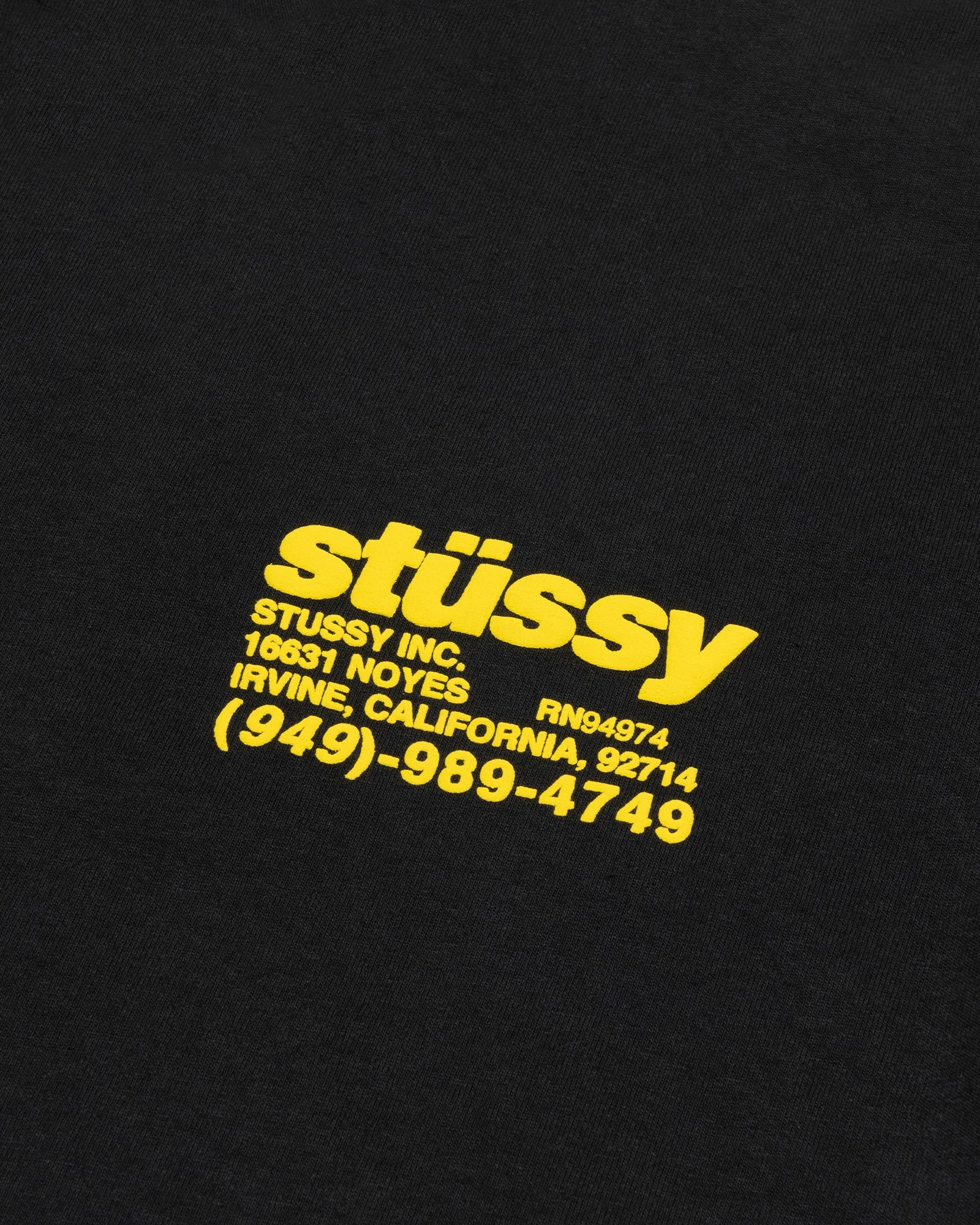 Stussy Dna Tee Pigment Dyed Black