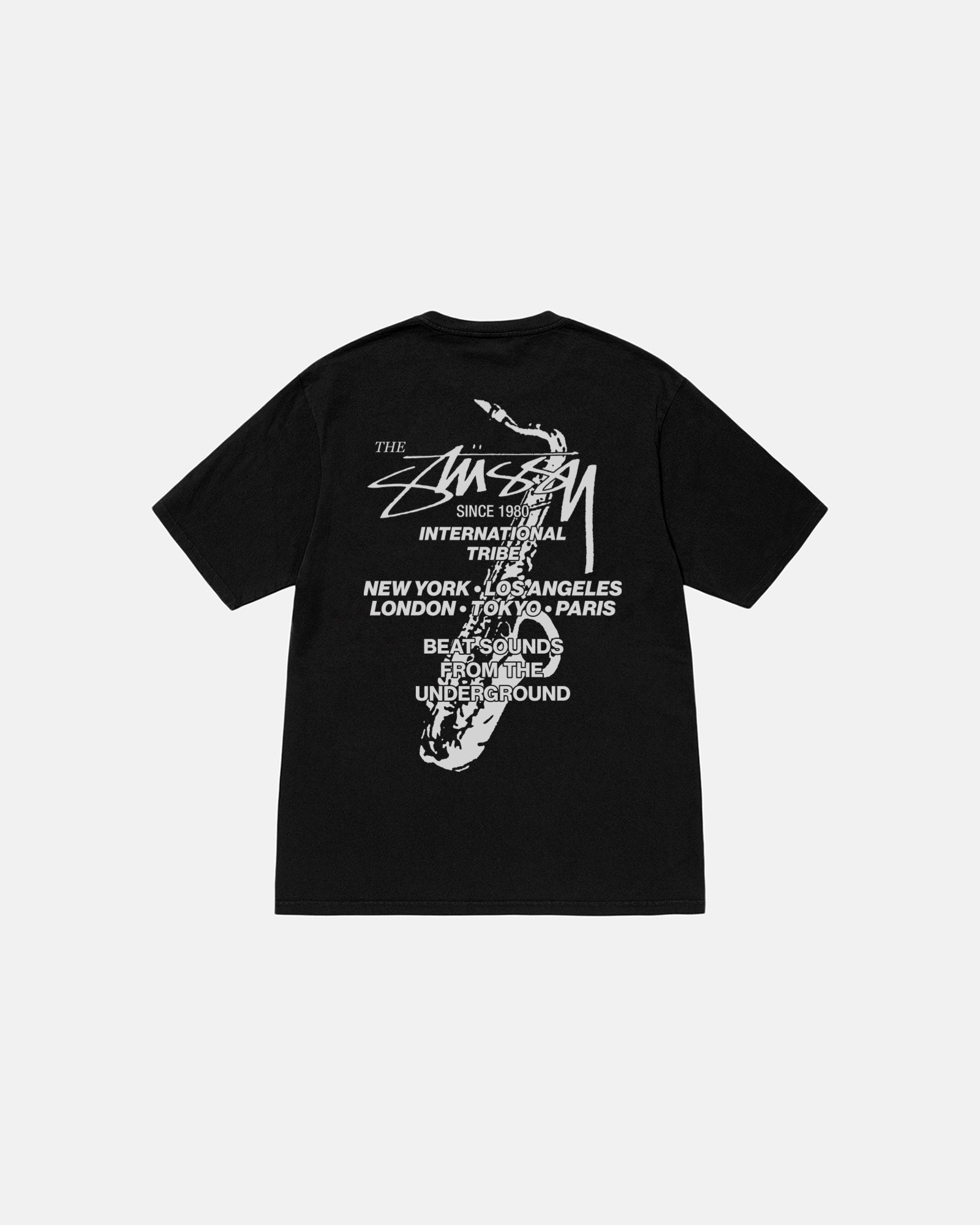 Stussy Beat Sounds Pigment Dyed Tee Black