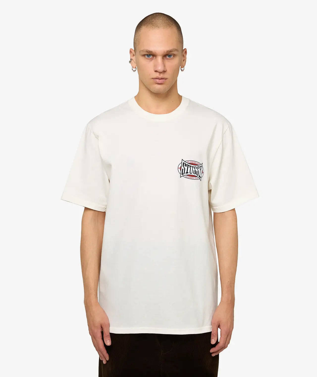 Stussy Champion Oval Pigment Dyed Tee Natural