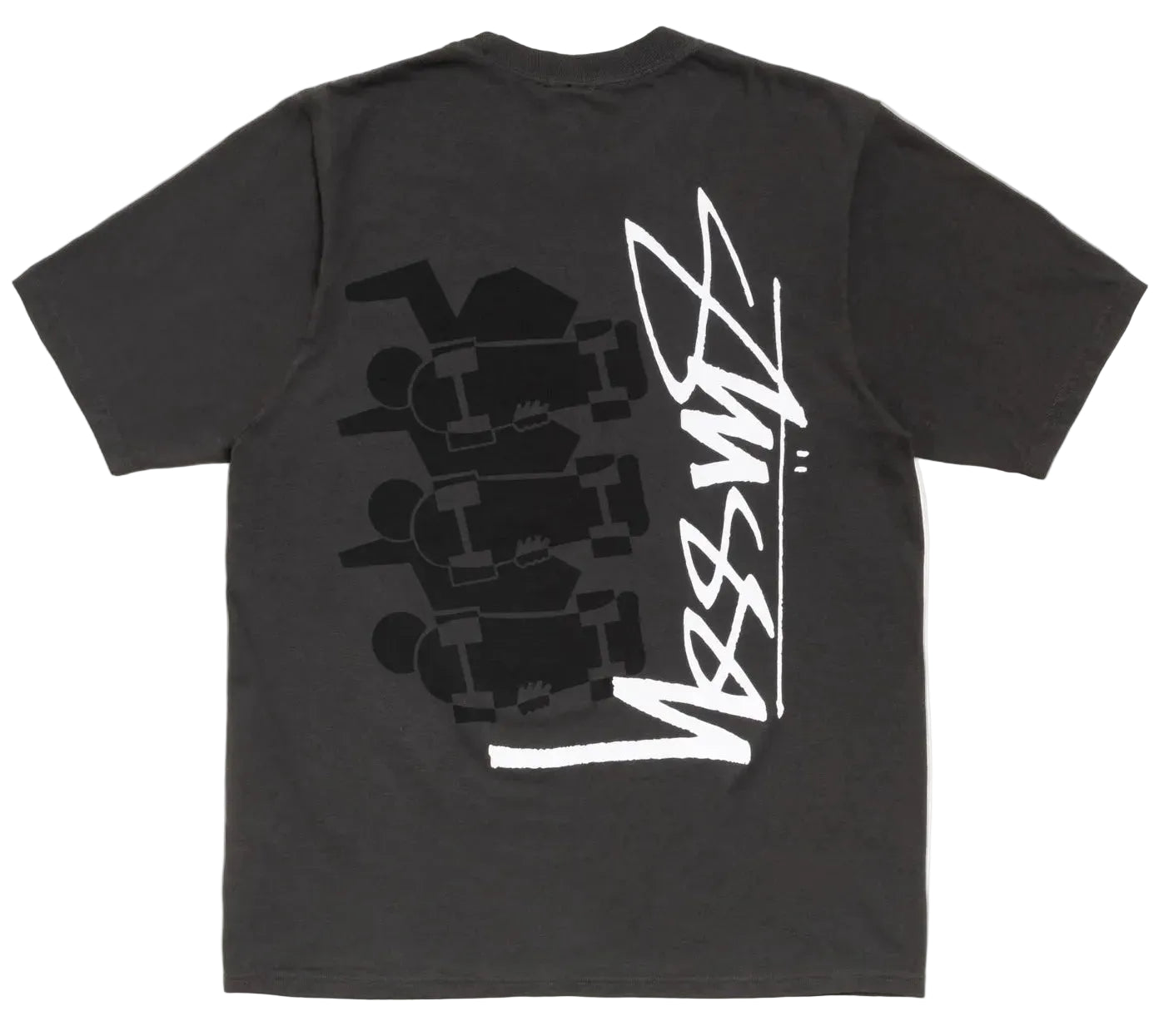 Stussy Skate Stack T-Shirt Faded Black Pigment Dyed