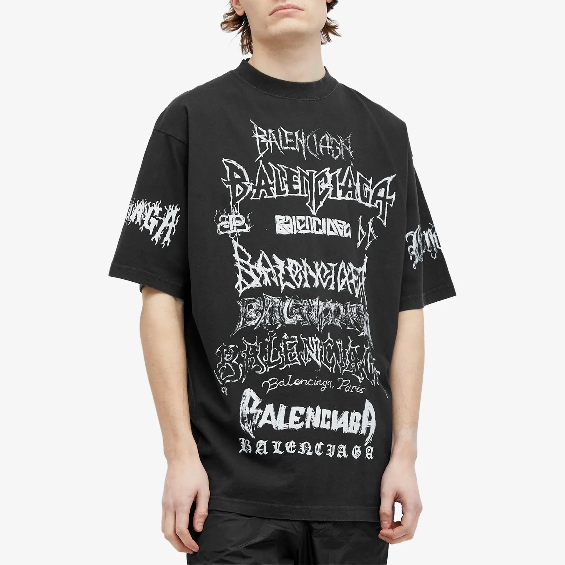 Balenciaga DIY Metal  Jersey Black