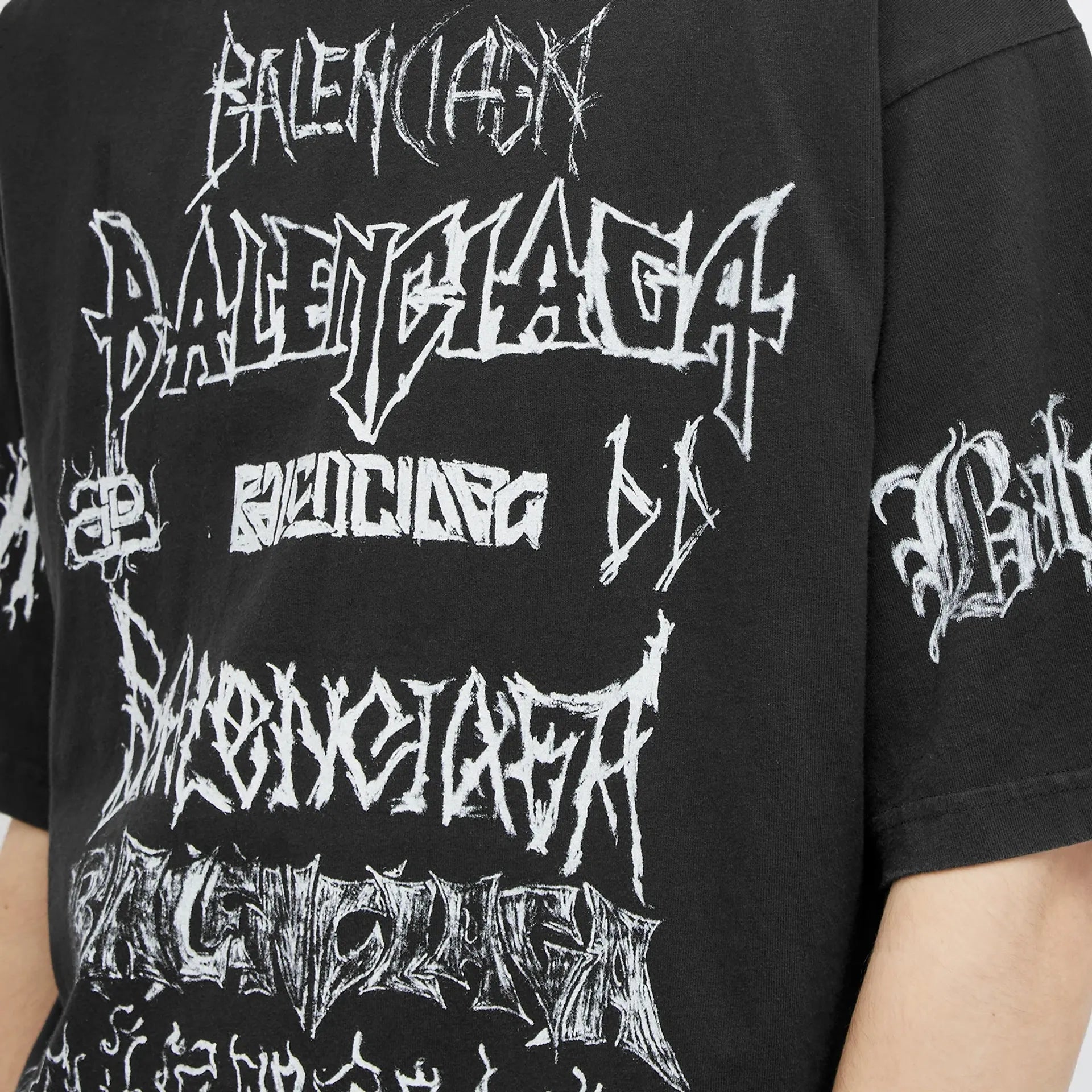 Balenciaga DIY Metal  Jersey Black