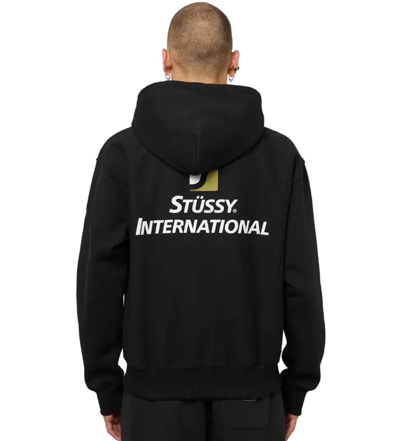 Stussy International Zip Hoodie Black