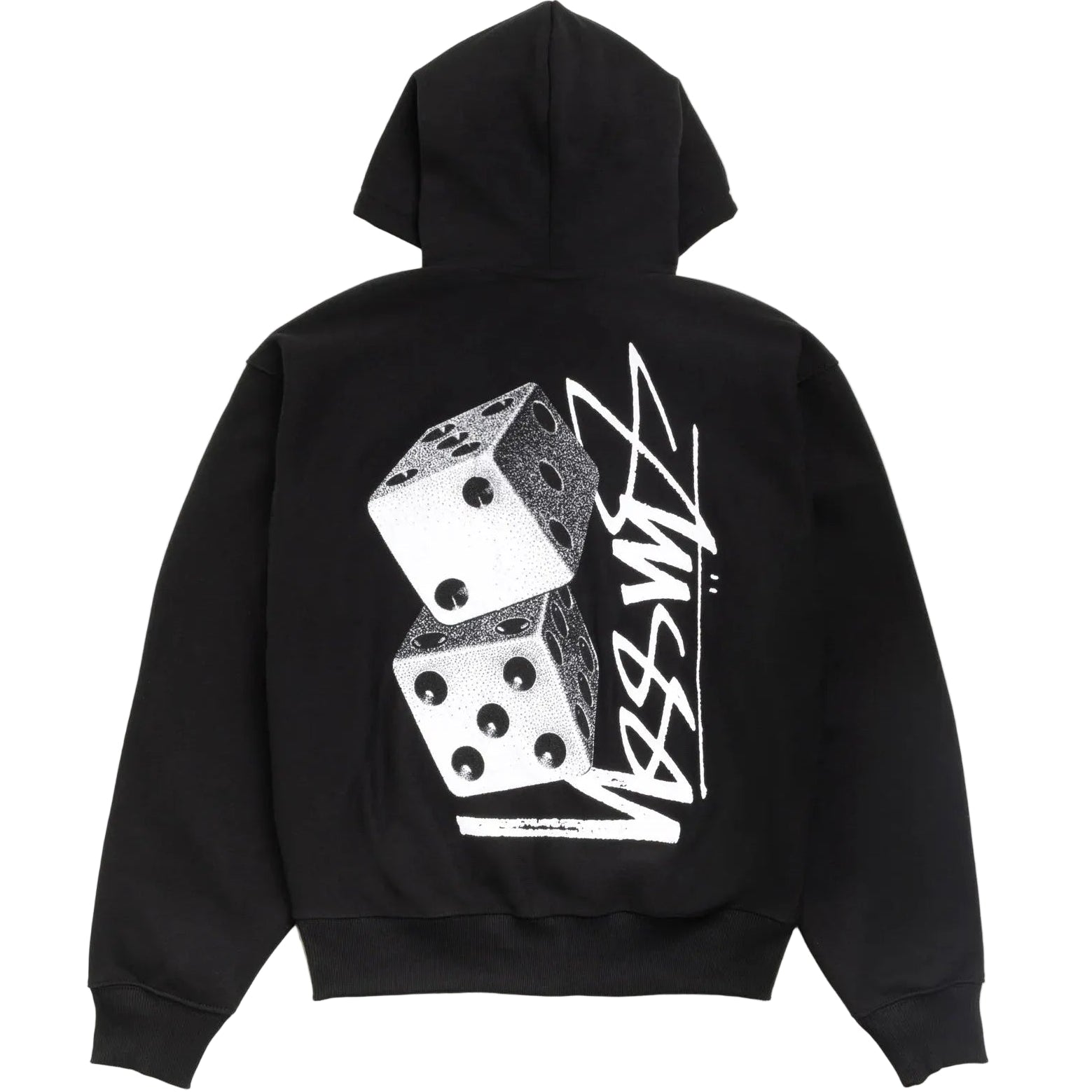 Stussy TALL DICE ZIP HOODIE Black