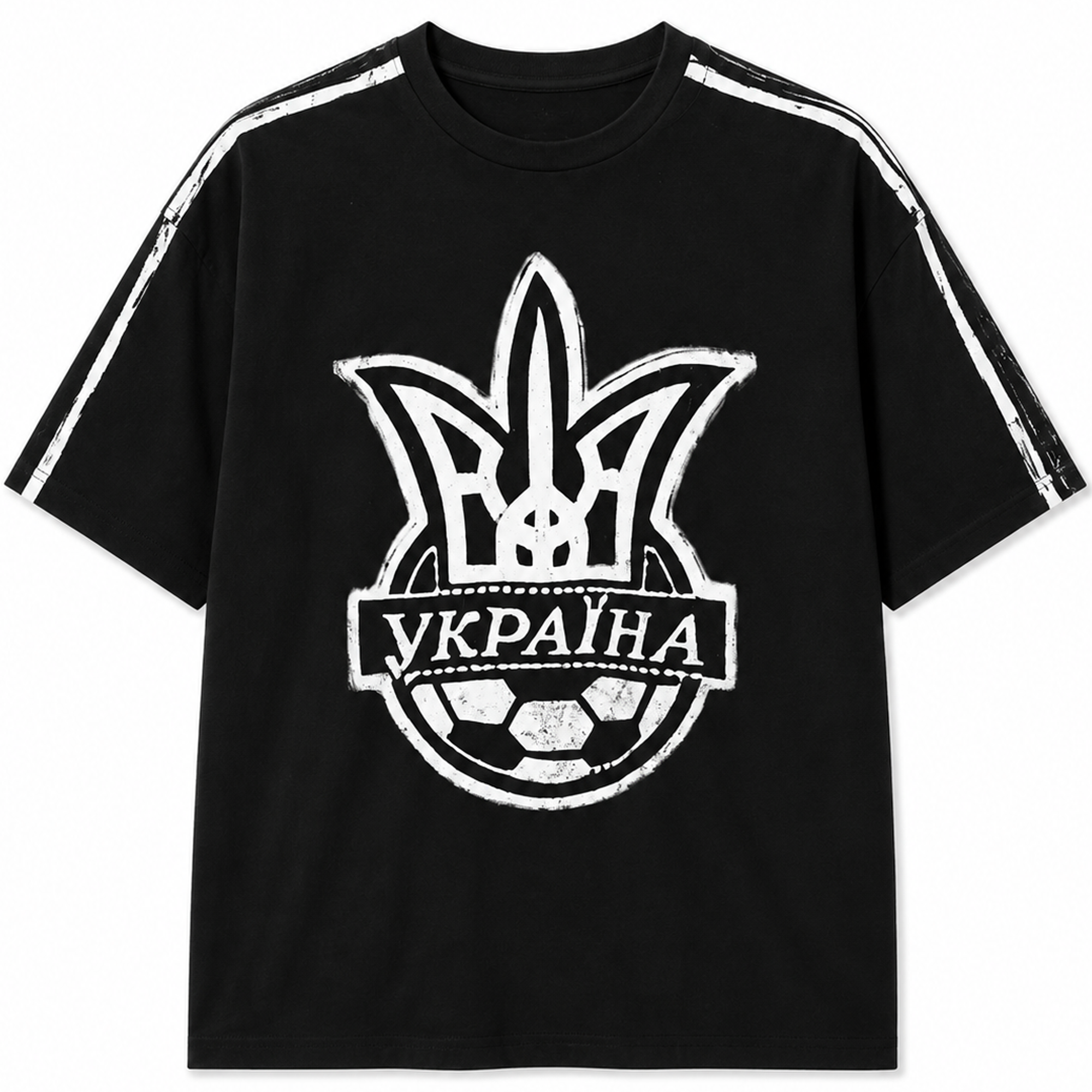 STRIPES BLACK T-SHIRT