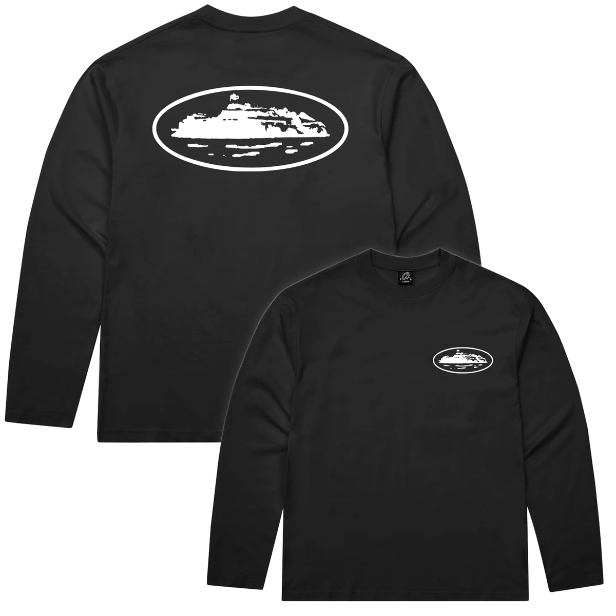 Corteiz OG Island Longsleeve Tee Black