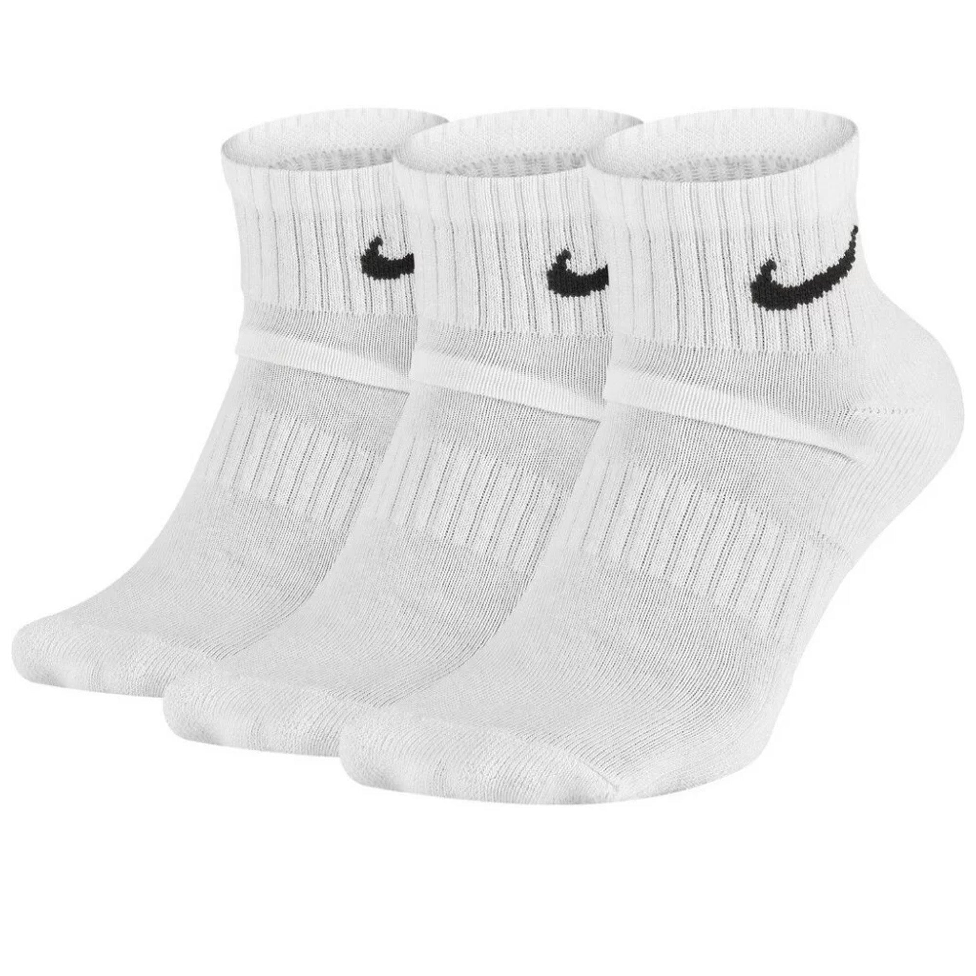 Nike Everyday Cush Ankle Socks 3-Pack White