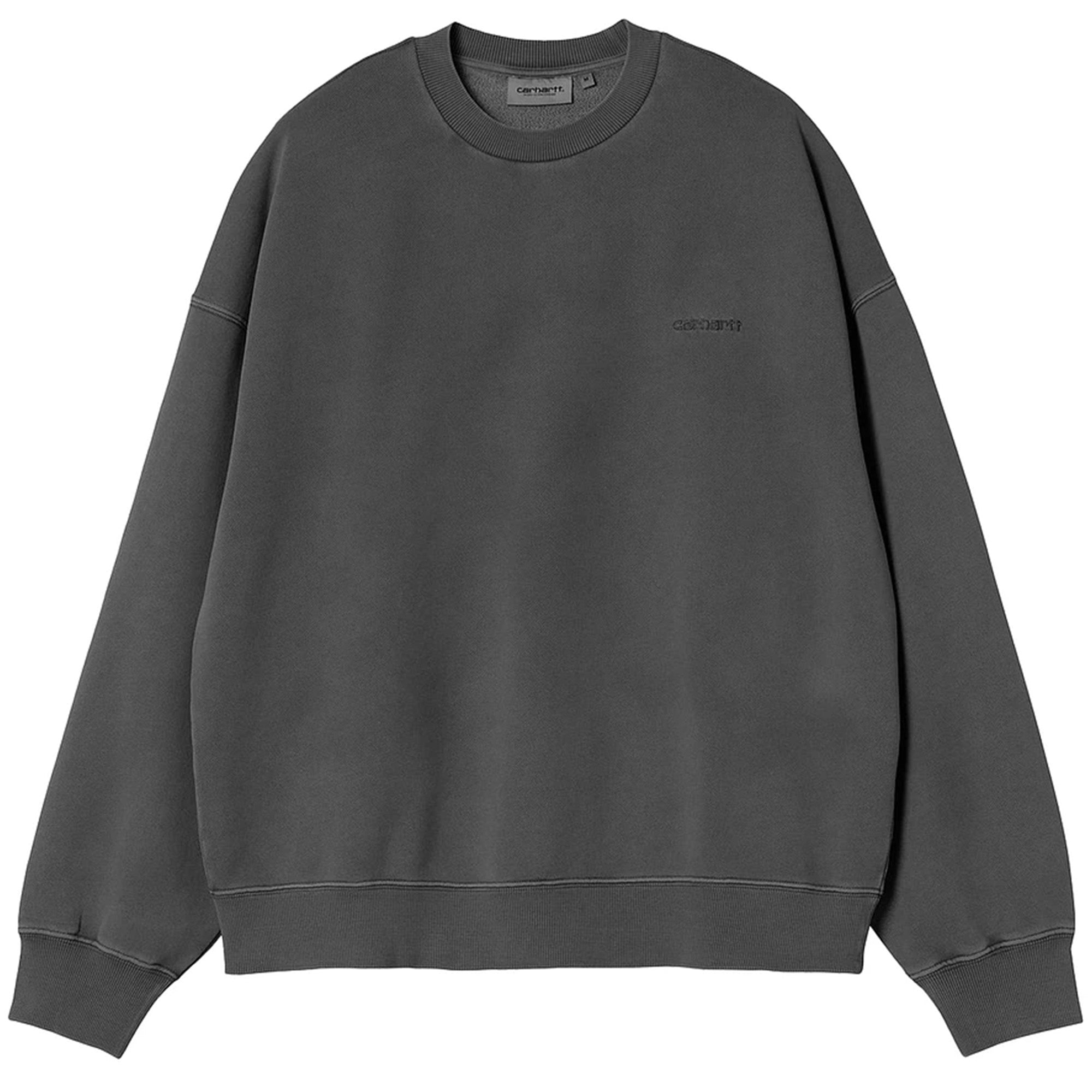 Carhartt WIP Benton Sweatshirt Graphite Garment Dyed