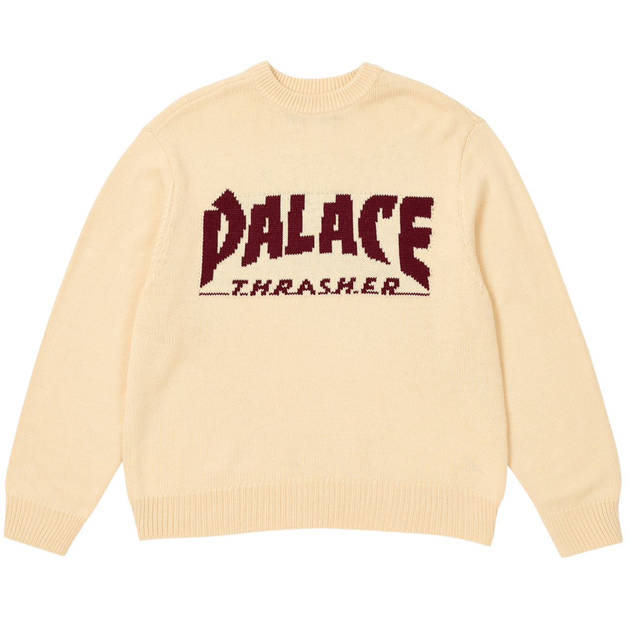 Palace Thrasher Knit Off White