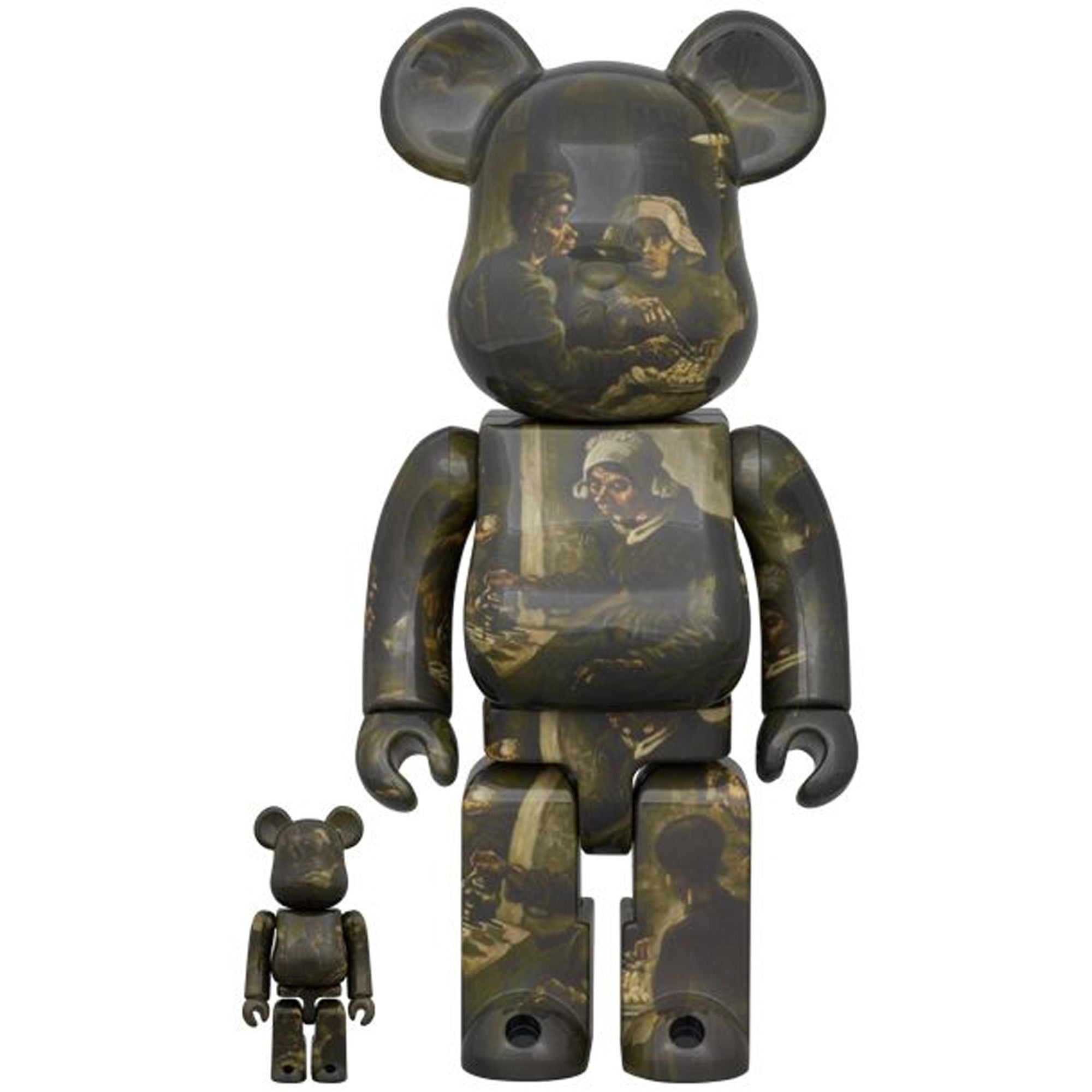 Medicom Toy BE@RBRICK Van Gogh Museum The Potato Eaters 100% & 400% Set