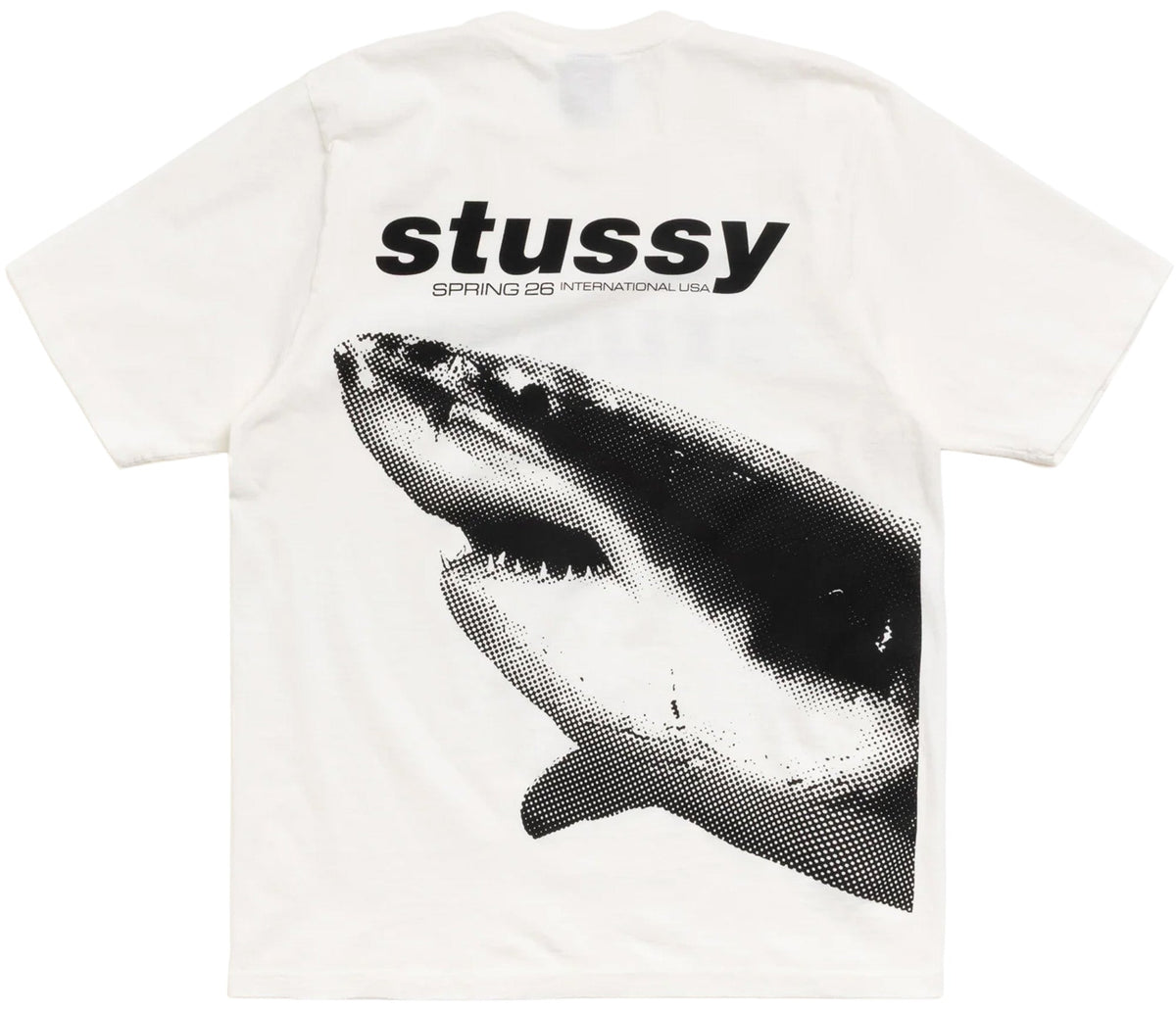 Stussy Shark Pigment Dyed T-Shirt Natural