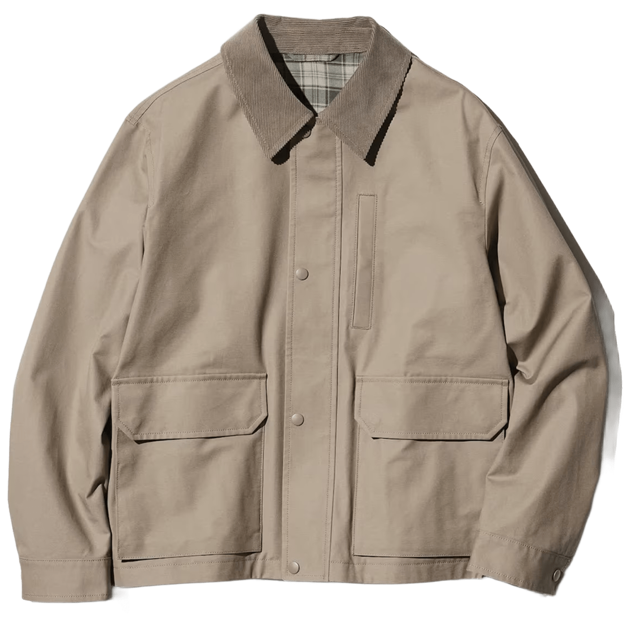 Uniqlo utility short blouson Jacket Brown